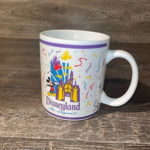 DISNEYLAND The Original Ceramic Castle Mickey Mouse Confetti Coffee MUG 12 Oz